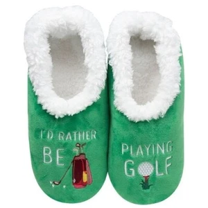 Men's Playing Golf Snoozies Slippers in 3 Sizes - Picture 1 of 1
