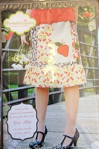 PORTABELLOPIXIE PATTERN " BERRY PICKER SKIRT" FOR 6 MO -ADULT-ALL IN ONE - Picture 1 of 2