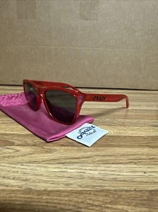 Okaley Frogskins Acid Series!! Clear Red/Gray Lens VGC!! - Picture 1 of 5