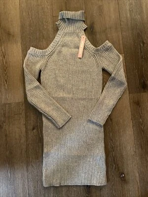 Vestido Suéter Tally Weijl Manga Larga Talla M Gris Sólido Foto 1 de 2