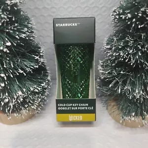 Starbucks "Wicked" Green Cold Cup Keychain 2024 Limited Ed. - Picture 1 of 2