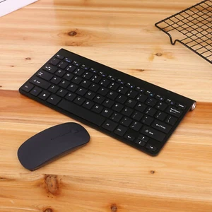 2.4GHz Wireless Slim Keyboard And Mouse Set USB Dongle For PC Laptop Notebook - Picture 1 of 9