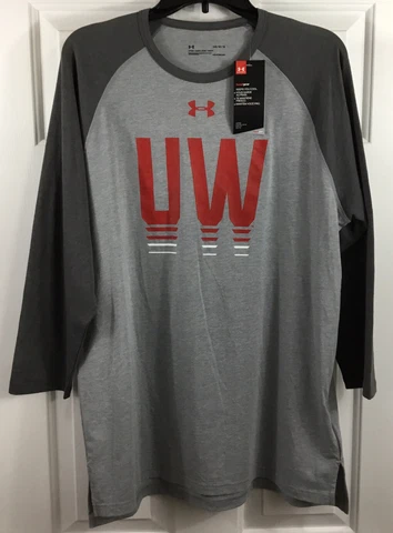 Under Armour Wisconsin Badgers Lounge Shirt & Flannel Pajama Pants Men’s Large Cover