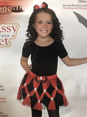 Tutú y diadema pirata infantil accesorio disfraz Halloween Foto 1 de 3