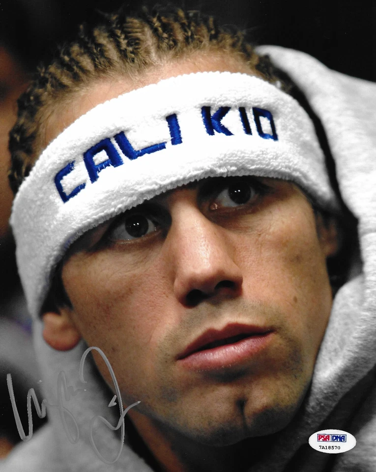 Foto firmada por Urijah Faber de UFC 8x10 certificado de autenticidad PSA/DNA California foto autógrafa de niño Foto 1 de 4