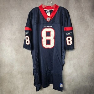 Vintage Reebok Pro Cut Authentic NFL Houston Texans David Carr 8 Jersey 58 4XL - Picture 1 of 9