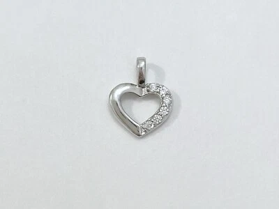 Pendente ciondolo in argento 925 con inserto in zirconia cubica - Immagine 1 di 4