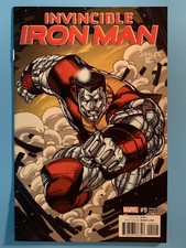 Invincible Iron Man #9 (2017) Jim Lee X-Men Colosus Card Variant (2017) Marvel