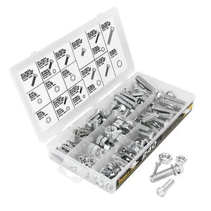 240 Piece Zinc Metric Nut and Bolt Assortment - 836344 - Picture 1 of 4
