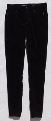 Pantalones de mezclilla ajustados de terciopelo elástico de felpa negra Twiggy ADRIANO GOLDSCHMIED AG para niña 14’s Foto 1 de 4