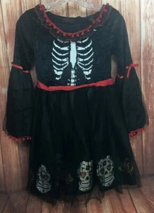 Costume Halloween Day Of The Dead Skeleton costume girls Hallows Eve - Picture 1 of 6