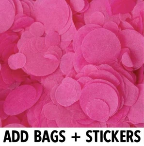 Biologisch abbaubares Hochzeitskonfetti | Fuchsia Pink | Kreisgewebepapier | 20g Tasche - Bild 1 von 12