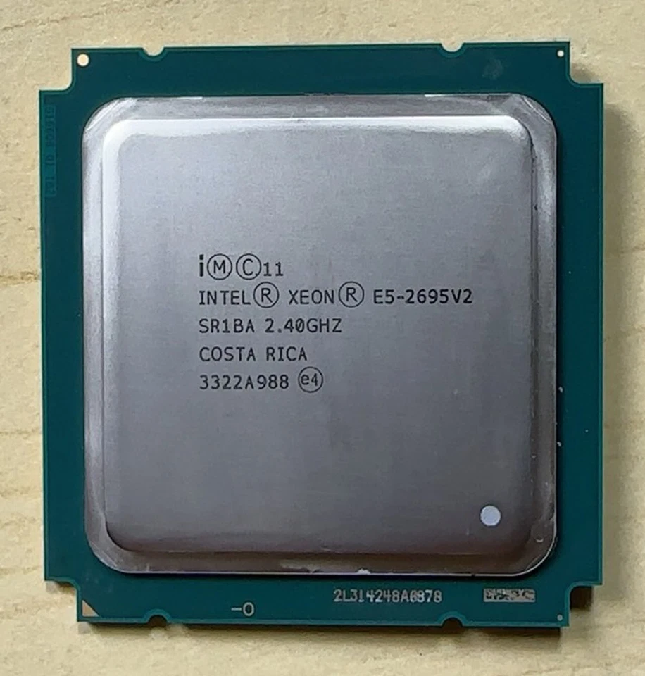 Intel Xeon E5-2695 V2 12 core 24 threads 30MB 2.40GHz LGA-2011 CPU processor - Image 1 of 1
