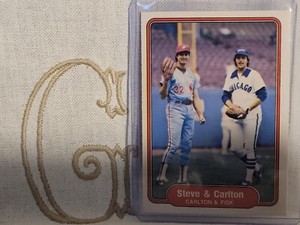 Steve Carlton/Carlton Fisk, Phillies/White Sox, 1982 Fleer #632🇬