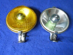 Lámparas antiniebla transparentes ámbar Wipac originales 6 1/2" Healey MG Jaguar Rover TR - Imagen 1 de 12