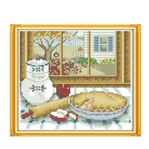 Outside the Window Cross Stitch, DIY Home Decor, Spring to Winter, Four Seasons - Picture 1 of 11