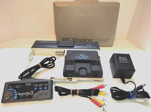 Funktionierende PC Engine CoreGrafx + IFU-30A Set (alle getestet) mit Ave Pad 3, AC, AV - Bild 1 von 15