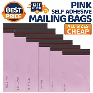 More details for postal mailing bags postage coloured poly plastic packaging parcel shipping bags