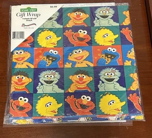 Sesamstraße Geschenkpapier 4 Blatt - Figuren & All-Star [neu & versiegelt] - Bild 1 von 5