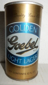Goebel Golden Bier gerade Stahl Zugdeckel Bierdose (12fl.oz) leere Bierdose!! - Bild 1 von 5