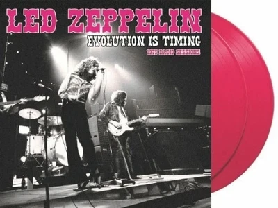 LED ZEPPELIN: EVOLUTION IS TIMING: 1975 RADIO SESSIONS LP PINK NEW SEALED ROCK** - Image 1 of 2