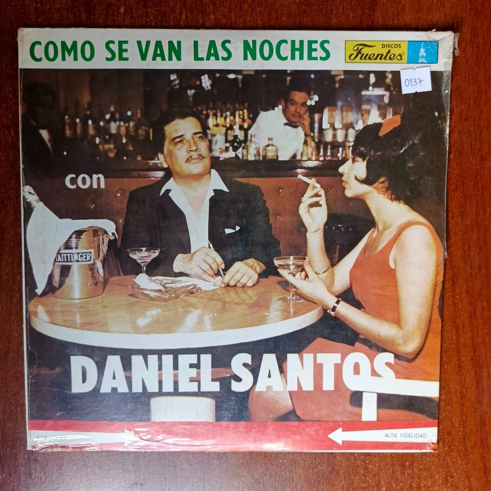 Como Se Van Las Noches Con Daniel Santos [1965] Vinyl LP Bolero Discos Fuentes - Image 1 of 2