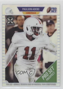 2021 Leaf Pro Set Metal Ivory Rainbow /5 Paulson Adebo #70 Rookie RC - Picture 1 of 3