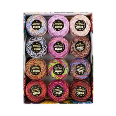 WonderFil (WF80195) Eleganza Variegated Pack- Passion 12ct - Image 1 of 4