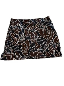 Sport Haley taglia 14 pantaloncino donna marrone nero tropicale golf tennis pickleball - Foto 1 di 11