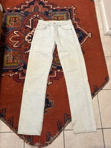 Vintage Levi’s Europe 501 Jeans Labeled 27 X 32 Measures 26 X 32 Great Patina - Picture 1 of 10