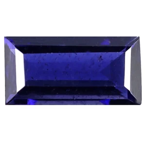 0.73 ct Octagon (8.14 x 4.16 mm) Un-Heated Natural Vivid Blue Iolite - Picture 1 of 2