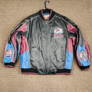 Colorado Avalanche NHL 2001 Stanley Cup Champions Men's Leather Jacket Size XL - Picture 1 of 20
