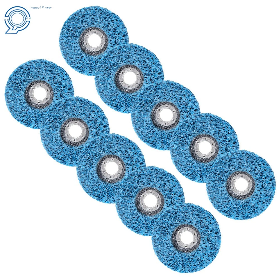 10 x 4,5''x7/8" tira de polietileno rueda pintura eliminación de óxido limpio para amoladora angular Foto 1 de 4