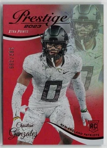 2023 Panini Prestige #319 Christian Gonzalez Xtra Points Premium Red #/399 - Bild 1 von 2