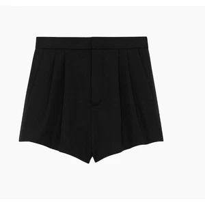 Women's Saint Laurent Paris Cotton Tuxedo Shorts size L in Black Designer Glam - Picture 1 of 7