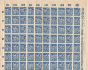 DR Mi. No.: 239, sheet part, silk edge, top edge <13> - Picture 1 of 2