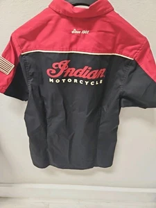 Two-Tone Staff Shirt Women  Indian Motorcycle Size Large - Picture 1 of 4