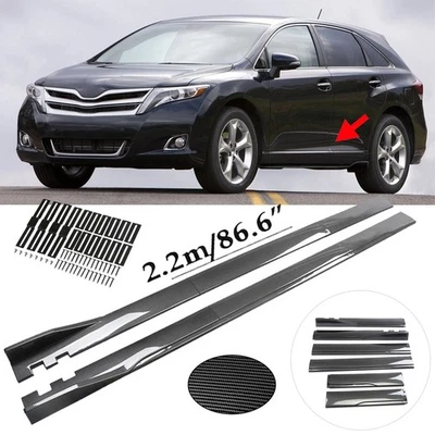 86.6“ Carbon Fiber Side /Skirt Rocker Panel Splitter Lip For Toyota-Venza-2013 Foto 1 de 4