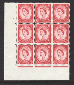 1958 2½d CARMINE-RED MULTIPLE CROWNS WATERMARK CONTROL 42 DOT, TYPE 1. SG 574e - Picture 1 of 1