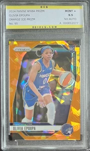 2024 Panini Prizm WNBA #95 OLIVIA EPOUPA Orange Ice RC Rookie OCG 9.5 Mint+ - Bild 1 von 2