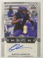 2022 Leaf Draft Quentin Johnston ARC Silver Autograph Rookie Auto RC #BA-QJ1