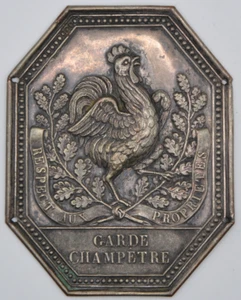 Plaque de métier - Garde champêtre période Monarchie de Juillet non attribuée - Picture 1 of 2