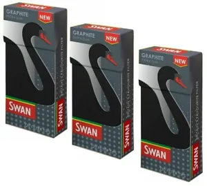 5/10/20 Swan Graphite Extra Slim Carbon Filter Tips 120 BIODEGRADABLE Filters - Picture 1 of 3