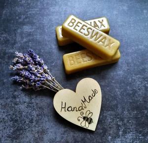 3 Bars Of Bow String Wax - 100% Pure Solid Beeswax Block Bar Stick Candle Wax - Picture 1 of 4