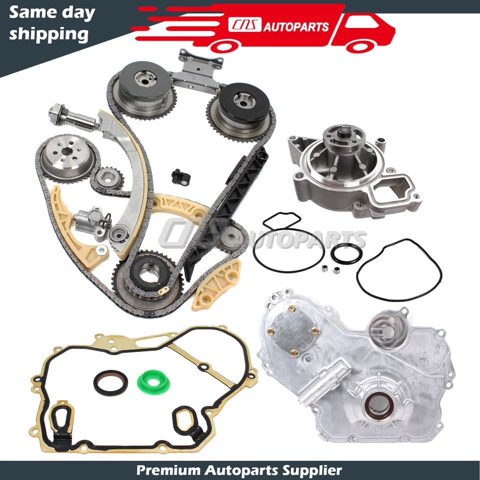 Timing Chain kit Cover,Gears Water Pump Fits 06-12 Chevrolet Saturn 2.4L Foto 1 de 4