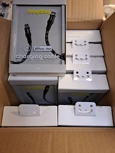 100X heyday USB A to USB-C Braided Cable for apple (Black Tort) 6ft - Picture 1 of 2