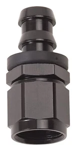 Russell 624023 Push Twist Lok Black 8 AN Straight Hose End - Picture 1 of 3