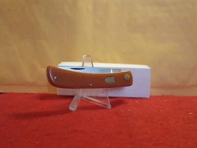 NUEVO Cuchillo de Bolsillo Kissing Crane 1 HOJA Marrón Sintético MANGO-KC5029-ESCUDO/CAJA Foto 1 de 4