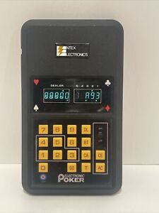 Large Electronic Poker 1979  Entex Electronic handheld video game Vintage