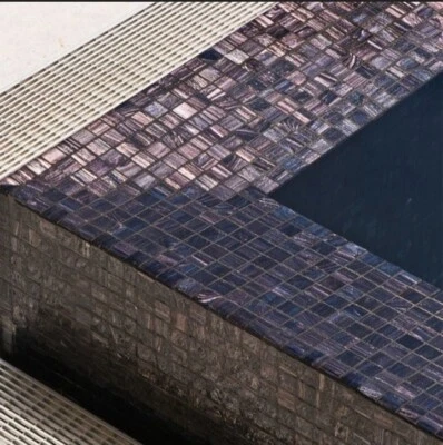 Luxury Dark Plum & Rose Gold Veined Mosaic Tiles - 10 x Sheets - Image 1 of 4